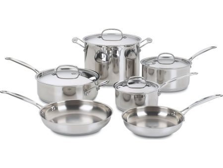 Cuisinart Chef s Classic Stainless Cookware 10 pc. set (77-10) Fashion