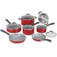 Cuisinart 11 Piece Set Ceramica XT Nonstick Cookware Set - Red (54c-11R) Online