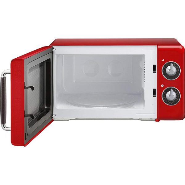 Magic Chef 0.7 Cu Ft 700 Watt Retro Countertop Microwave - MCD770CB (Red) Online Sale