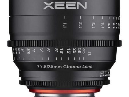 Rokinon Xeen XN35-C 35mm T1.5 Cine Full Frame Lens for Canon EF Mount For Sale