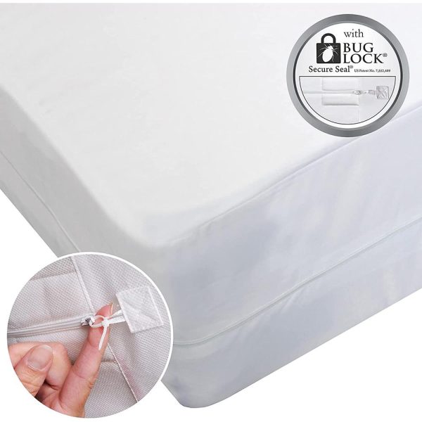 Protect-A-Bed AllerZip Smooth Waterproof Mattress Protector, Queen 9  (2-Pack) Sale