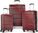 Samsonite Evolve SE 3 Piece Hardside Luggage Set (20  24  28 )Matte Burgundy (145796-4387) Online now