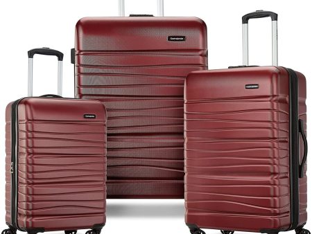 Samsonite Evolve SE 3 Piece Hardside Luggage Set (20  24  28 )Matte Burgundy (145796-4387) Online now