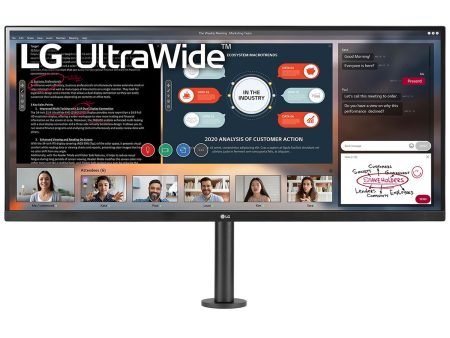 LG 34WP580-B 34  UltraWide FHD HDR Monitor with Ergo Stand (34WP580-B) on Sale