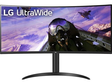 LG 34WP65C-B 34  Curved UltraWide QHD HDR FreeSync Premium Monitor - Refurbished For Discount