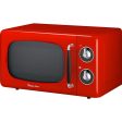 Magic Chef 0.7 Cu Ft 700 Watt Retro Countertop Microwave - MCD770CB (Red) Online Sale