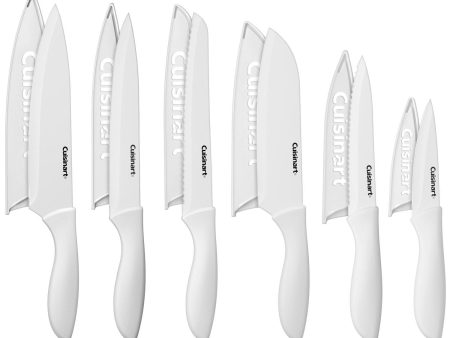 Cuisinart Advantage 12-Piece White Knife Set with Blade Guards C55-12PCWH Online