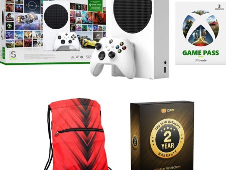 Microsoft Series S 512 GB Starter Bundle with Game Pass, 2 YR Warranty and Drawstring Bag For Cheap