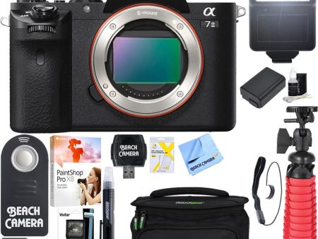 Sony Alpha 7II Mirrorless Interchangeable Lens Camera Body + 64GB Memory & Flash Kit on Sale