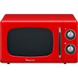 Magic Chef 0.7 Cu Ft 700 Watt Retro Countertop Microwave - MCD770CB (Red) Online Sale