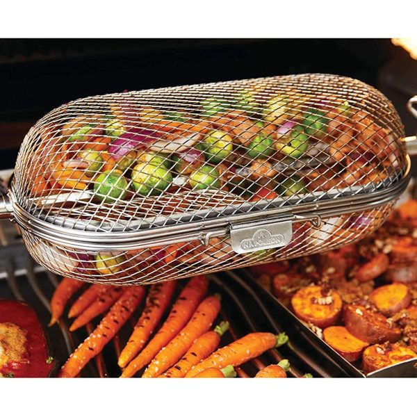 Napoleon 64000 Rotisserie Grill Basket, Stainless Steel - Open Box Online Hot Sale